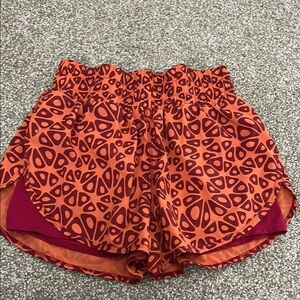 Balance Athletica Red and Orange Athletic Shorts